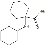 1-(cyclohexylamino)cyclohexane-1-carboxamide Struktur