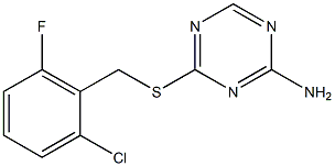 4-[(2-chloro-6-fluorobenzyl)thio]-1,3,5-triazin-2-amine