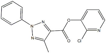 2-chloro-3-pyridyl 5-methyl-2-phenyl-2H-1,2,3-triazole-4-carboxylate|