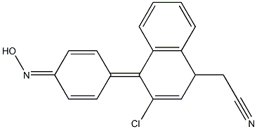 2-(3-chloro-4-hydroxyiminocyclohexa-2,5-dienyliden)-2-(1-naphthyl)acetonitr ile,,结构式