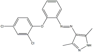4-{2-[2-(2,4-dichlorophenoxy)phenyl]diaz-1-enyl}-3,5-dimethyl-1H-pyrazole
