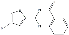 2-(4-bromo-2-thienyl)-1,2,3,4-tetrahydroquinazolin-4-one,,结构式