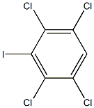 1,2,4,5-tetrachloro-3-iodobenzene 化学構造式