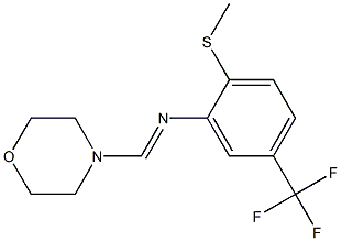 N1-morpholinomethylidene-2-(methylthio)-5-(trifluoromethyl)aniline