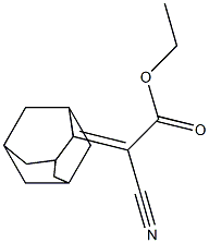 ethyl 2-cyano-2-tricyclo[3.3.1.1~3,7~]dec-2-ylidenacetate,,结构式