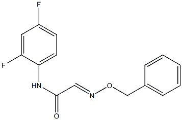 2-[(benzyloxy)imino]-N-(2,4-difluorophenyl)acetamide Structure