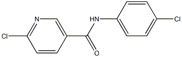 6-chloro-N-(4-chlorophenyl)nicotinamide,,结构式