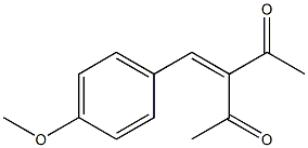 3-Acetyl-4-(4-methoxyphenyl)but-3-en-2-one,,结构式