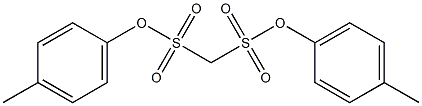 di(4-methylphenyl) methanedisulfonate Structure