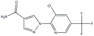 1-[3-chloro-5-(trifluoromethyl)-2-pyridinyl]-1H-pyrazole-4-carboxamide Structure