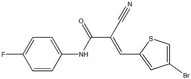 N1-(4-fluorophenyl)-3-(4-bromo-2-thienyl)-2-cyanoacrylamide