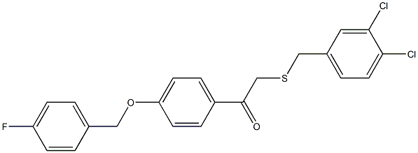 2-[(3,4-dichlorobenzyl)thio]-1-{4-[(4-fluorobenzyl)oxy]phenyl}ethan-1-one