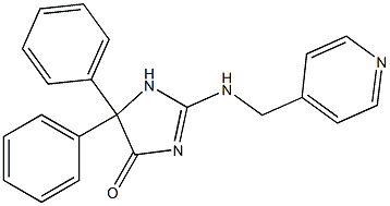 5,5-diphenyl-2-[(4-pyridylmethyl)amino]-4,5-dihydro-1H-imidazol-4-one