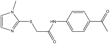 N1-(4-acetylphenyl)-2-[(1-methyl-1H-imidazol-2-yl)thio]acetamide|