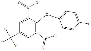 2-(4-fluorophenoxy)-1,3-dinitro-5-(trifluoromethyl)benzene Structure