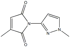 3-methyl-1-(1-methyl-1H-pyrazol-3-yl)-1H-pyrrole-2,5-dione,,结构式