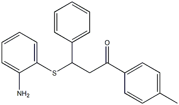 3-[(2-aminophenyl)thio]-1-(4-methylphenyl)-3-phenylpropan-1-one Structure