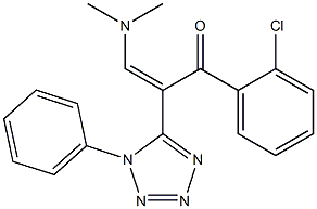 1-(2-chlorophenyl)-3-(dimethylamino)-2-(1-phenyl-1H-1,2,3,4-tetraazol-5-yl)prop-2-en-1-one