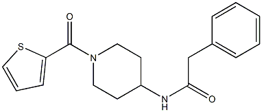 N1-[1-(2-thienylcarbonyl)-4-piperidyl]-2-phenylacetamide Structure