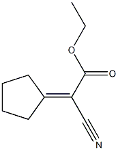 ethyl 2-cyano-2-cyclopentylidenacetate,,结构式