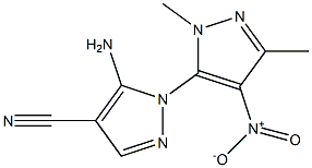 5-amino-4-cyano-1-(1,3-dimethyl-4-nitropyrazol-5-yl)pyrazole