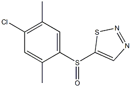 5-[(4-chloro-2,5-dimethylphenyl)sulfinyl]-1,2,3-thiadiazole 结构式