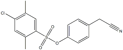  4-(cyanomethyl)phenyl 4-chloro-2,5-dimethylbenzene-1-sulfonate