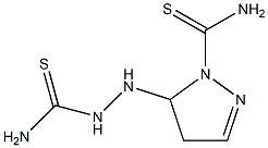 5-[2-(aminocarbothioyl)hydrazino]-4,5-dihydro-1H-pyrazole-1-carbothioamide Structure