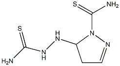 5-[2-(aminocarbothioyl)hydrazino]-4,5-dihydro-1H-pyrazole-1-carbothioamide Struktur