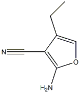 2-amino-4-ethyl-3-furonitrile Structure