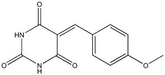 5-(4-methoxybenzylidene)hexahydropyrimidine-2,4,6-trione Structure