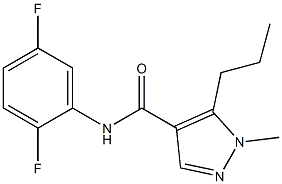 N4-(2,5-difluorophenyl)-1-methyl-5-propyl-1H-pyrazole-4-carboxamide Structure