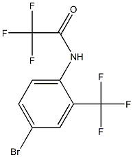 N1-[4-bromo-2-(trifluoromethyl)phenyl]-2,2,2-trifluoroacetamide Struktur