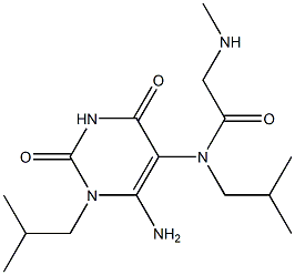 N-(6-amino-1-isobutyl-2,4-dioxo-1,2,3,4-tetrahydropyrimidin-5-yl)-N-isobutyl-2-(methylamino)acetamide