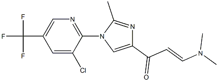 (E)-1-{1-[3-chloro-5-(trifluoromethyl)-2-pyridinyl]-2-methyl-1H-imidazol-4-yl}-3-(dimethylamino)-2-propen-1-one