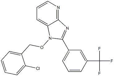 1-[(2-chlorobenzyl)oxy]-2-[3-(trifluoromethyl)phenyl]-1H-imidazo[4,5-b]pyridine Structure