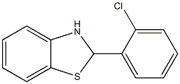 2-(2-chlorophenyl)-2,3-dihydro-1,3-benzothiazole,,结构式