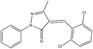 4-(2,6-dichlorobenzylidene)-3-methyl-1-phenyl-4,5-dihydro-1H-pyrazol-5-one