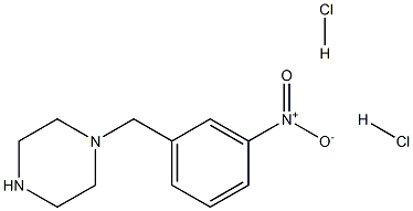 1-(3-Nitro-benzyl)-piperazine diHCl,,结构式