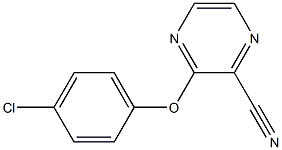 3-(4-chlorophenoxy)-2-pyrazinecarbonitrile