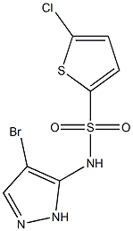 N2-(4-bromo-1H-pyrazol-5-yl)-5-chlorothiophene-2-sulfonamide Structure