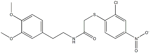 N1-(3,4-dimethoxyphenethyl)-2-[(2-chloro-4-nitrophenyl)thio]acetamide