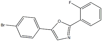 5-(4-bromophenyl)-2-(2-fluorophenyl)-1,3-oxazole 化学構造式