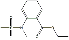 ethyl 2-[methyl(methylsulfonyl)amino]benzenecarboxylate Structure