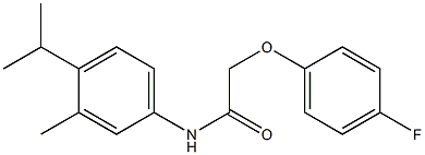 2-(4-fluorophenoxy)-N-(4-isopropyl-3-methylphenyl)acetamide