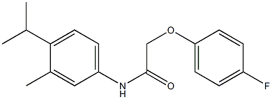 2-(4-fluorophenoxy)-N-(4-isopropyl-3-methylphenyl)acetamide|