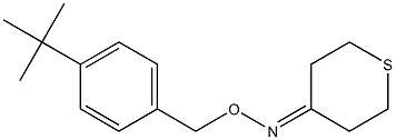 tetrahydro-4H-thiopyran-4-one O-[4-(tert-butyl)benzyl]oxime,,结构式