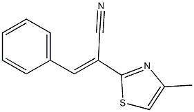 (E)-2-(4-methyl-1,3-thiazol-2-yl)-3-phenyl-2-propenenitrile