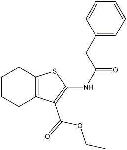 ethyl 2-[(2-phenylacetyl)amino]-4,5,6,7-tetrahydrobenzo[b]thiophene-3-carboxylate