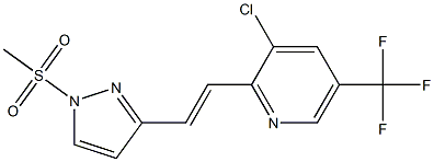 3-chloro-2-{2-[1-(methylsulfonyl)-1H-pyrazol-3-yl]vinyl}-5-(trifluoromethyl)pyridine